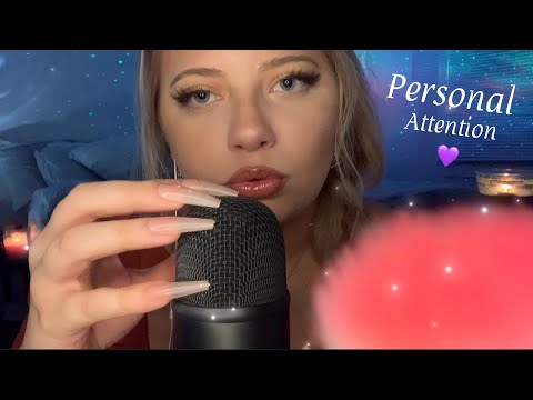 Asmr Personal Attention, Mic Scratching, Inaudible Whispers, Negativity Plucking & More 💜