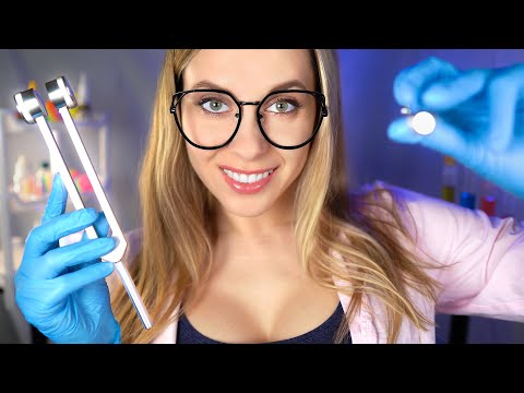 ASMR Detailed Cranial Nerve Exam,YOU CAN CLOSE YOU EYES, Ear Exam, Hearing Test, personal attention