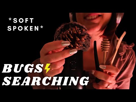 ASMR - 3 HOURS BUGS SEARCHING with up close SOFT SPOKEN | FAST fluffy cover scratching, plucking 🤤