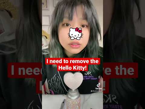 People who can’t remove the hello kitty will disappear 😢 #asmr