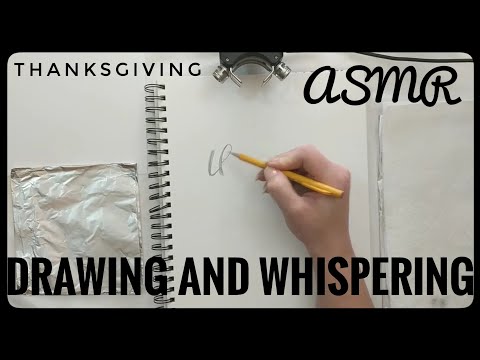 Thanksgiving Drawing and Whispering ASMR