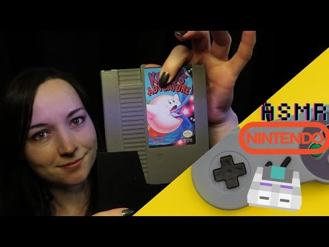 ASMR Show and Tell of Nintendo Video Game Collection ⭐ Ear to Ear ⭐ Soft Spoken & Whispers ⭐Tapping