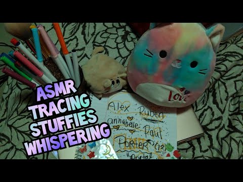 Tracing, Pampering Stuffies, Repeated Close-up Whisper, Mouth Sounds (March Patreon)