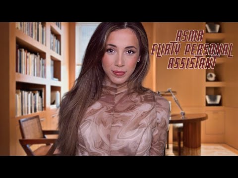 ASMR Flirty Personal Assistant | soft spoken + soft tapping