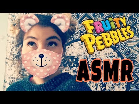 ASMR - Eating Fruity Pebble Cereal // Mukbang