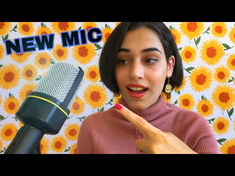 ASMR / Mouth Sounds &  Chewing Gum / ( new mic 🎉 )