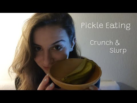[ASMR]| Pickle Eating (Crunching & Slurping)