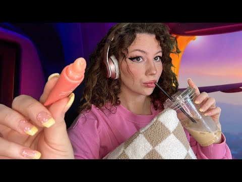 ASMR| Girl Beside You On The Plane Does Your Makeup💄✈️ (Roleplay)