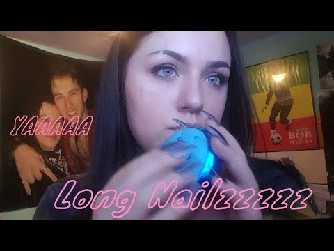 ASMR- Fast Tapping On MakEuPPPP (Long Nails)