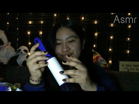 ASMR - Sticky Sounds With A Lint Roller (no talking)