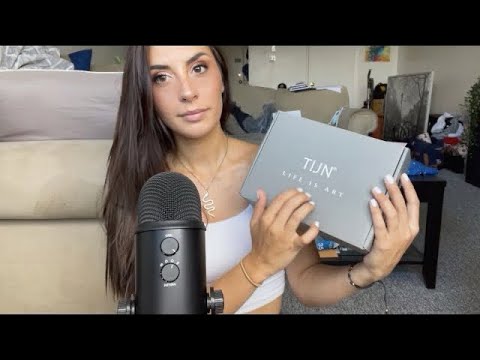 ASMR 🛍 Unboxing / Try On ft. TIJN 😎 Tapping, tracing, crinkles, whispering, RELAXING TINGLES