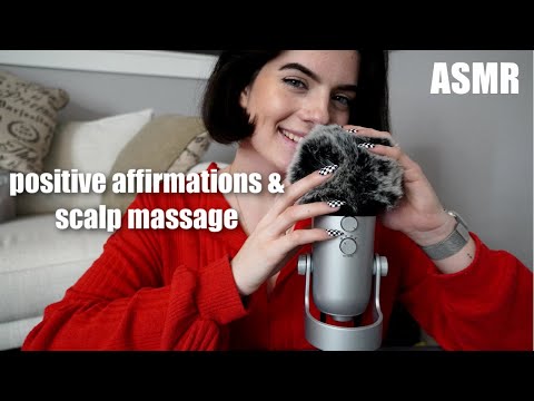 ASMR | scalp massage & positive affirmations to help you relax | ASMRbyJ