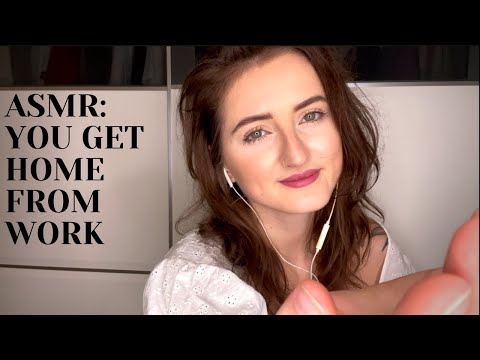 ASMR: YOU GET HOME TO YOUR GIRLFRIEND AFTER WORK, FRIDAY STAY AT HOME DATE NIGHT | WHISPERED | KISS
