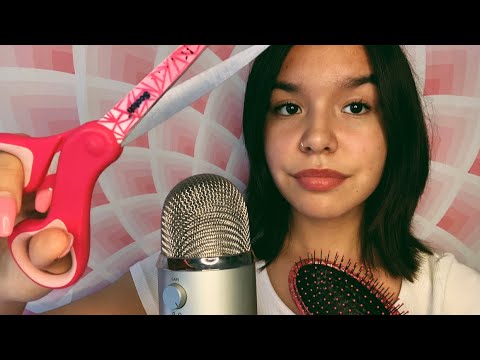ASMR mean girl cuts your hair at school!