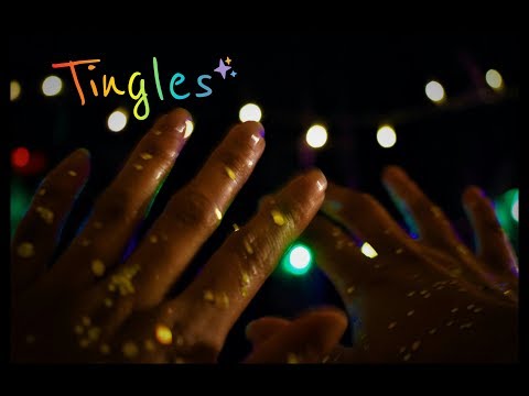 【ａｓｍｒ】Sparkly Hand Sounds (Dry) & Layered Hand Movements 🙌🎄| No Talking (Request)