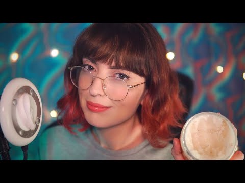 ASMR sugar scrub ear massage & soft whispers for sleep