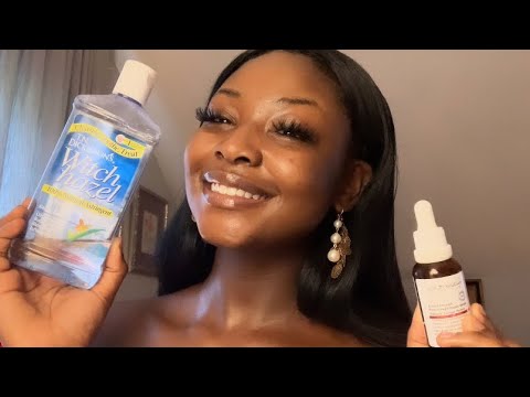 {ASMR} 🤎SKINCARE ROUTINE🤎 | soft spoken, tapping, and more