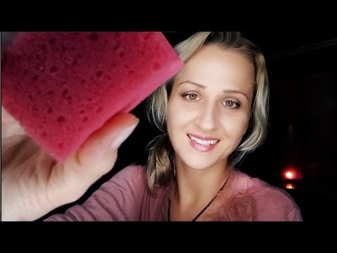 💧SPONGY ASMR Spa and Face Cleaning 💧 Spraying Directly Onto Your Face | Soothing Social Anxiety