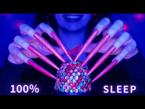 ASMR Mic Scratching , Tapping & Massage with 30 Different Mic Covers & Nails 💖 No Talking for Sleep