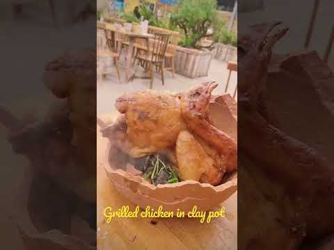 #shortvideos Grilled chicken in clay pot Linh-asmr