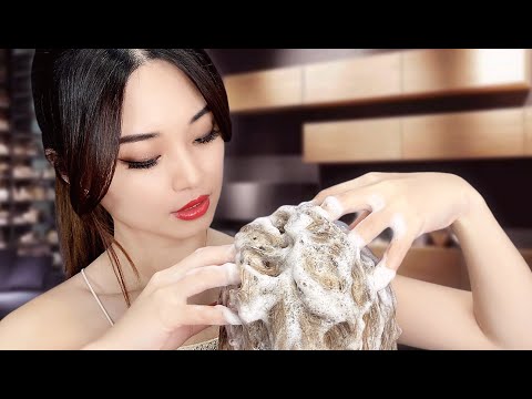 [ASMR] Relaxing Bubbly Shampoo and Hair Wash