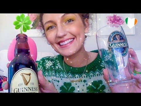 ASMR~ 🍀 HAPPY ST. PATRICK'S DAY! 🍀(eating, drinking and rambling 😊)