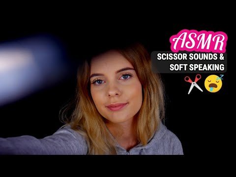 ASMR Sleep Inducing Scissor Sounds & Soft Spoken Chit Chat
