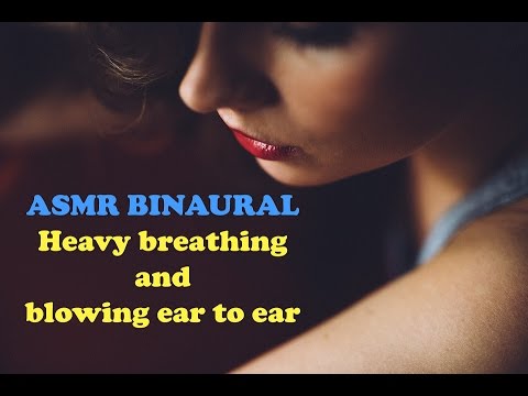 ASMR ☾ Binaural Heavy Breathing & Blowing Ear to Ear - No Talking