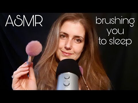 ASMR german/deutsch | Brushing you to sleep | face brushing with brushing sounds | closeupwhispering