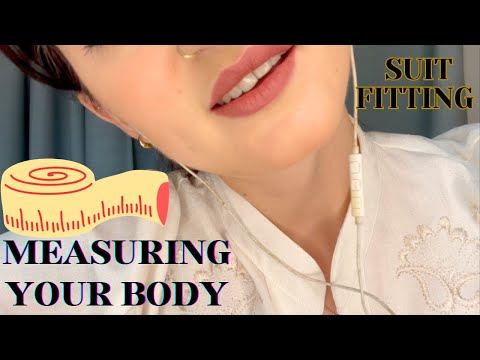 ASMR: MEASURING YOUR BODY | Suit Fitting | Clothing Tailor | Personal Attention | Flirty Tailor