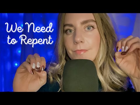 Christian ASMR | Fast Hand Movements and Sounds with Repentance