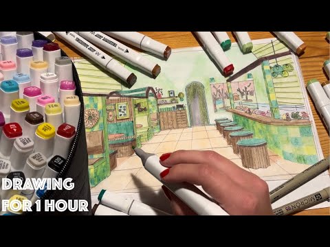 ASMR: Drawing For An Hour + ✍️