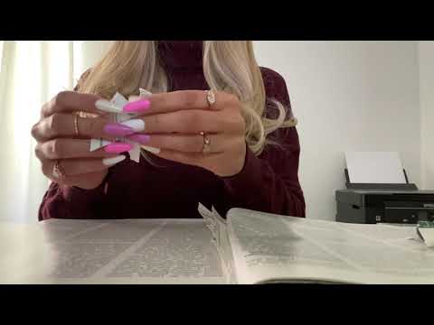 ASMR Page Tearing / Shredding / Ripping Paper Sounds (No Talking)