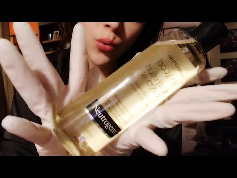 (( ASMR )) latex gloves with oil