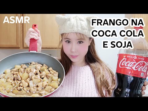 ASMR Frango com Coca-Cola e Molho de Soja / O Som Relaxante Da Fervura de Frango&Agua.