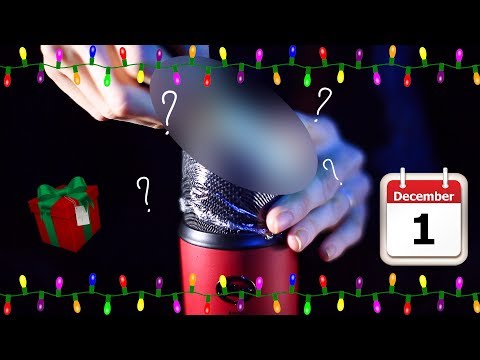 🎁 ASMR CHRISTMAS CALENDAR - DECEMBER 1 🎁 Secret item! + Mic tapping and scratching