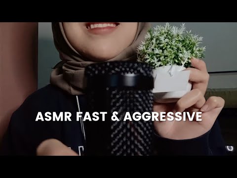 fast and aggressive triggers | tapping, scratching, mouth sounds, and hand sounds | ASMR INDONESIA