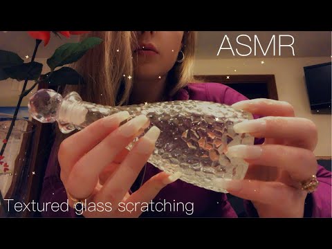 ASMR | Scratching & tapping textured glass for 100% tingles!