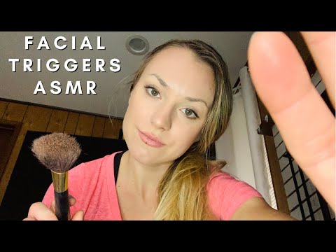 FACE MASSAGE ASMR | Extremely Relaxing Facial Triggers ASMR | Brushing Your Face | Plucking ASMR
