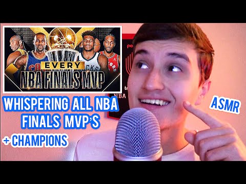 ASMR Whispering Every NBA Finals MVP + Champion (w/ layered sounds)