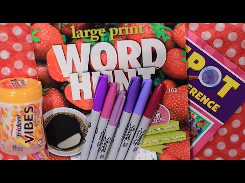 TRIDENT LARGE PRINT ASMR WORD SEARCH BONUE SPOT THE DIFFERENCE GAME