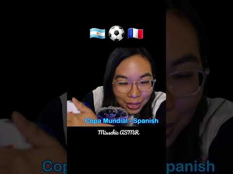 ASMR WORLD CUP 2022 FINALS - FAST Tapping & Whispering in Spanish & French 🇦🇷🇫🇷 #Shorts