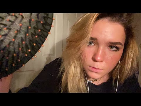 ASMR doing your hair (it's messy)
