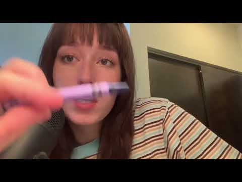 Asmr- drawing on your face with crayons