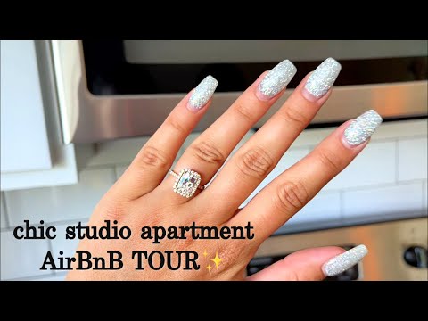 ASMR| AirBnB Apartment TOUR❤️ (Travel Vlog #6)
