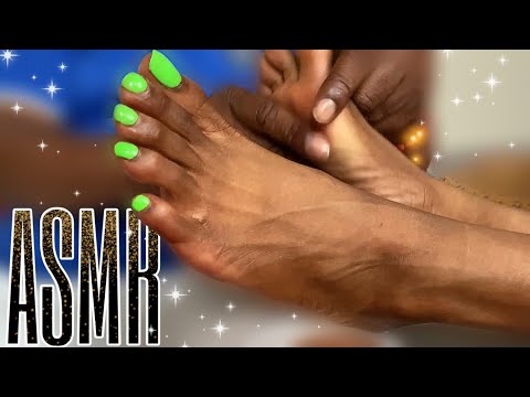 ASMR Freestyle 💜 Baby’s First Foot Massage! {Voiceover)