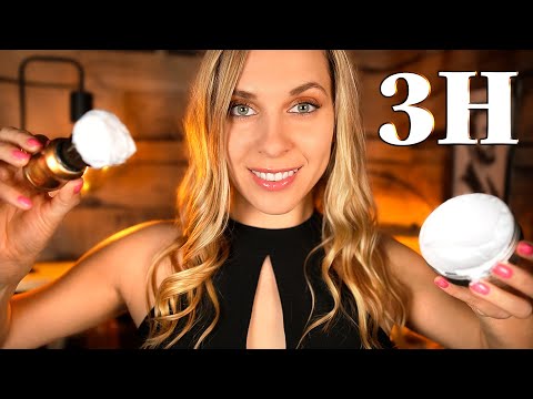 ASMR 3 Hours 💈 Sleep Inducing Barbershop Haircut, Shave, Massage, Roleplay, Personal Attention