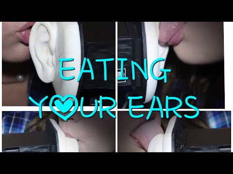 ASMR Ear Eating - Binaural Ear Licking and Nibbling For Tingle Immunity