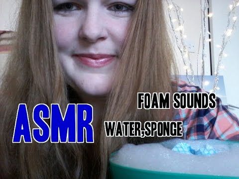 |  ASMR  | Foam sounds,Water,Sponge. 👂🐬  |