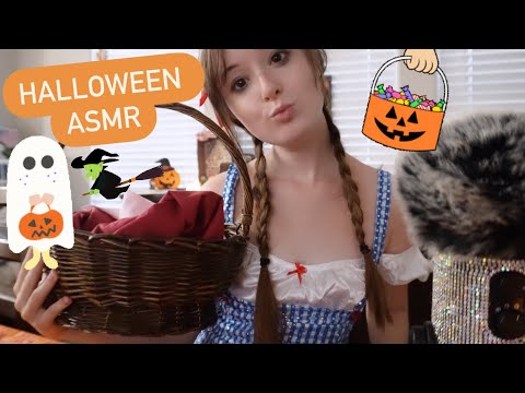 ASMR Happy Halloween (tapping+whispers)🎃🍭🧙‍♀️